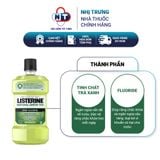  Nước Súc Miệng Ngừa Sâu Răng Vị Trà Xanh Không Cay Listerine Natural Green Tea 750ml 
