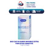  (Che tên sản phẩm) Bao cao su Durex Invisible Extra Thin Extra Sensitive 10 bao 