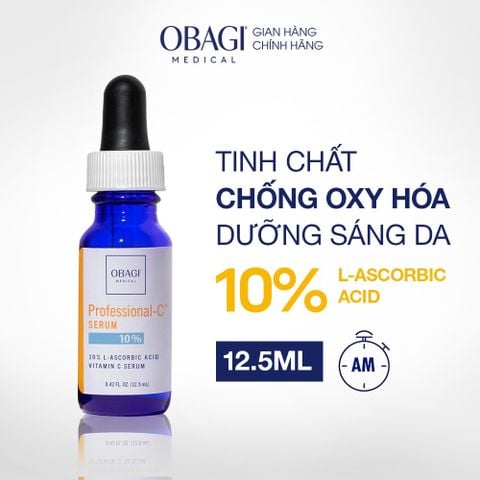  Serum Vitamin C 10% Dưỡng Sáng Da & Chống Oxy Hóa Obagi Professional-C 12.5ml 