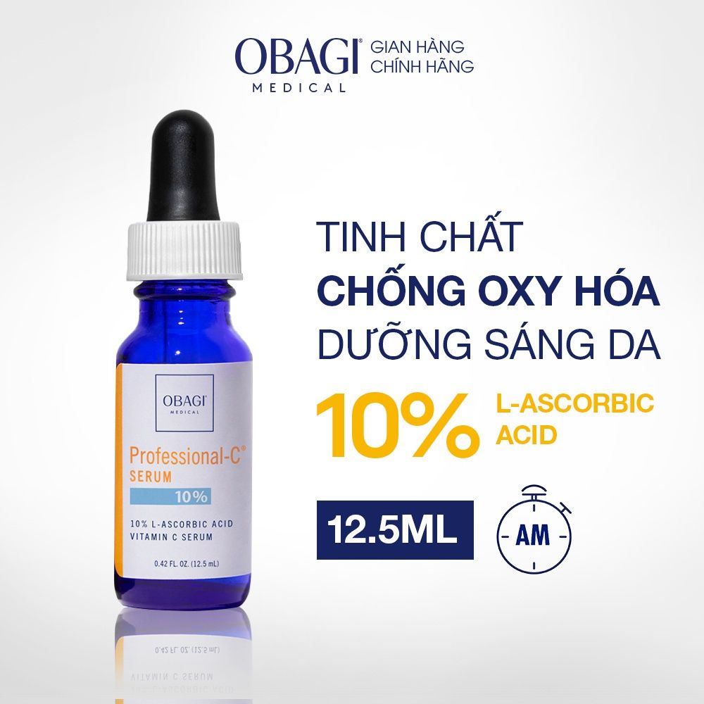  Serum Vitamin C 10% Dưỡng Sáng Da & Chống Oxy Hóa Obagi Professional-C 12.5ml 