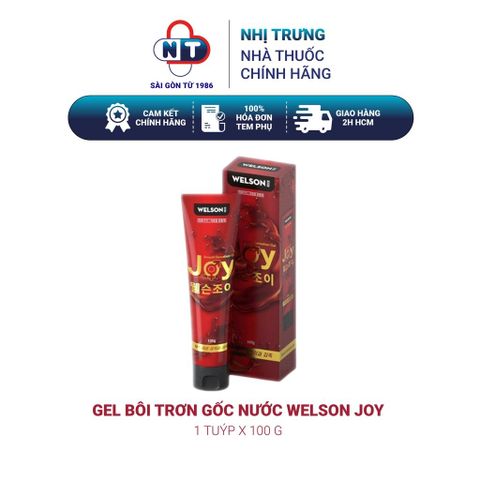  Gel Bôi Trơn Gốc Nước Giảm Khô Rát Welson Joy 100g (Giao che tên sản phẩm) 