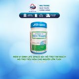  Men vi sinh Life Space 60+ hỗ trợ tim mạch, hỗ trợ tiêu hóa và tăng cường miễn dịch cho người lớn tuổi lọ 60 viên 