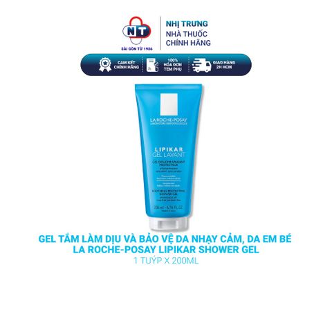  Gel tắm làm dịu và bảo vệ da nhạy cảm, da em bé La Roche-Posay Lipikar Shower Gel 200ml 