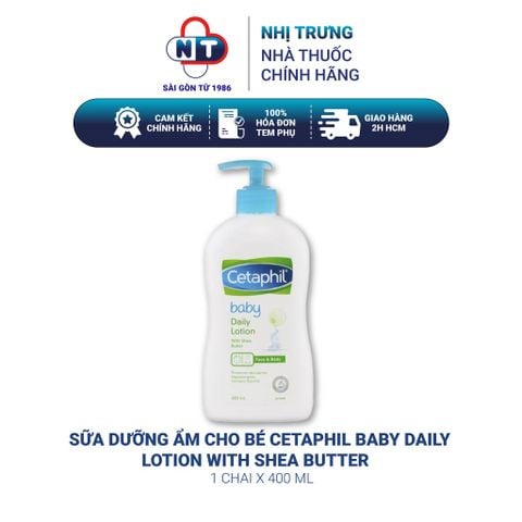  Sữa dưỡng ẩm cho bé Cetaphil Baby Daily Lotion With Shea Butter 400ml 
