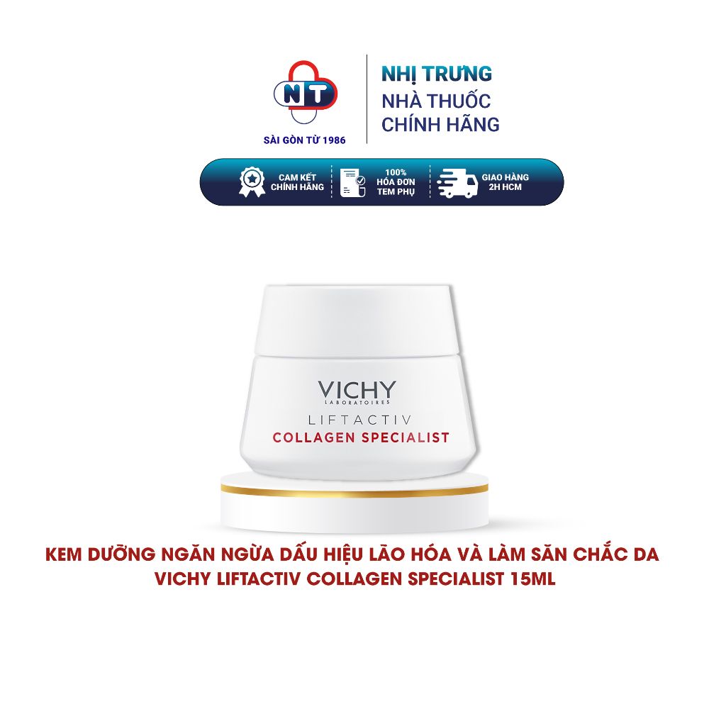  [HB GIFT – Quà tặng không bán] Kem dưỡng ngăn ngừa dấu hiệu lão hóa và làm săn chắc da Vichy Liftactiv Collagen Speciali 