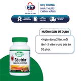  Viên uống bổ xương khớp giảm gout Organika Goutrin lọ 60 viên 