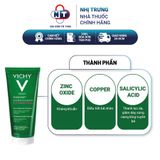  Sữa rửa mặt sạch da kiềm dầu Vichy Purete Thermale Fresh Cleansing Gel 200ml 