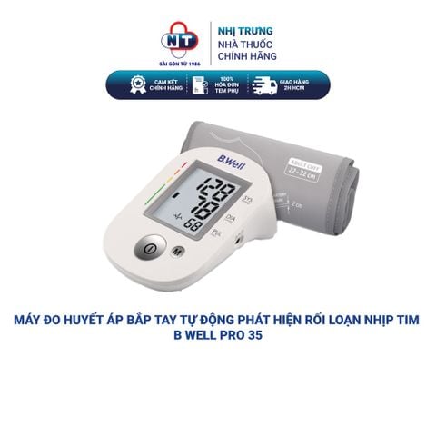  Máy đo huyết áp bắp tay tự động phát hiện rối loạn nhịp tim B Well Pro 35 