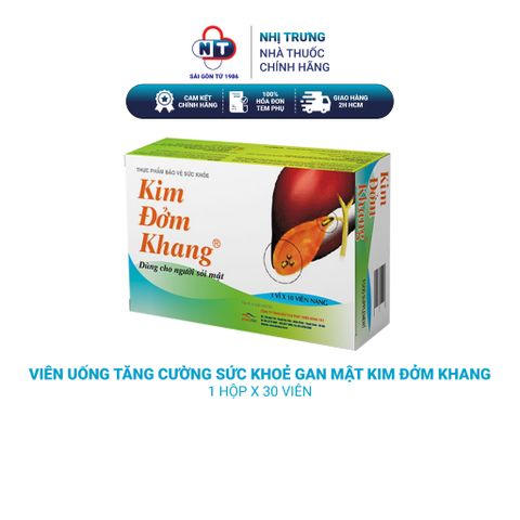  Viên uống tăng cường sức khoẻ gan mật Kim Đởm Khang hộp 30 viên 