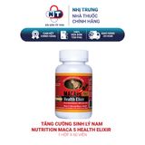  Tăng cường sinh lý nam Nutrition Maca 5 Health Elixir 60 viên (Mẫu mới) 
