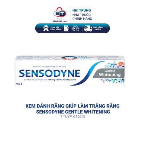  Kem Đánh Răng giúp làm trắng răng Sensodyne Gentle Whitening 160g 