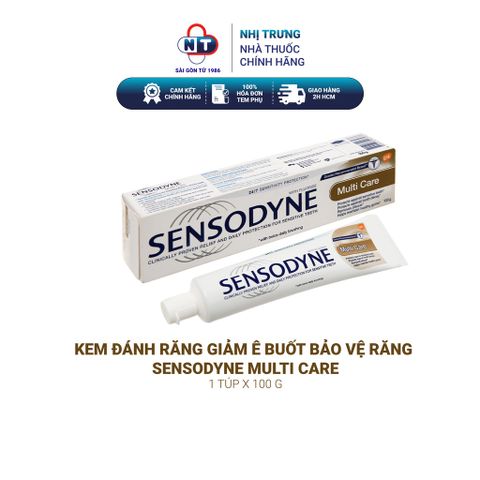  Kem đánh răng giảm ê buốt bảo vệ răng Sensodyne Multi Care tuýp 100g 