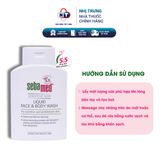 Sữa rửa mặt và tắm SebaMed cho da nhạy cảm pH 5.5 chai 200ml 