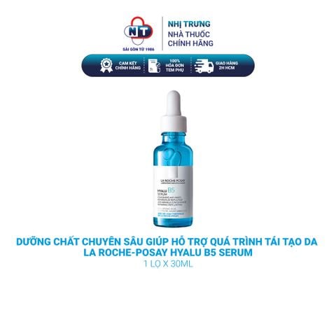  Dưỡng chất chuyên sâu giúp hỗ trợ quá trình tái tạo da La Roche-Posay Hyalu B5 Serum 30ml 