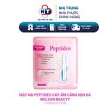  Mặt nạ Peptides Welson Beauty dưỡng ẩm căng bóng da 1 miếng x 25ml 