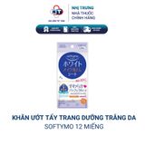  Khăn Ướt Tẩy Trang Dưỡng Trắng Kose Softymo Nhật Bản (12 Miếng) 