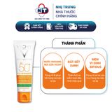  Kem chống nắng giảm mụn và khô thoáng Vichy Capital Soleil Mattifying 3 In 1 SPF 50+ UVB UVA 50ml 