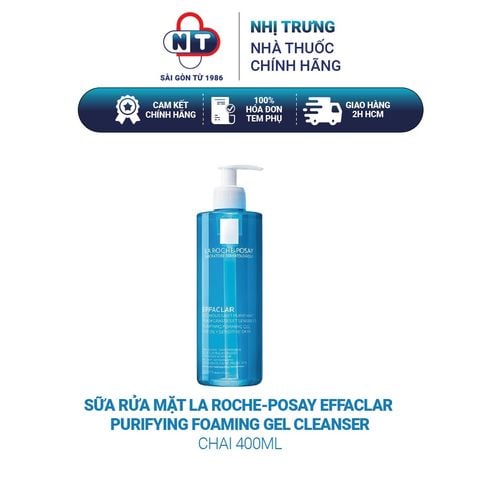  Sữa rửa mặt La Roche-Posay Effaclar Purifying Foaming Gel Cleanser 400ml 