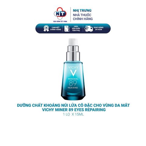  Dưỡng Chất Khoáng Núi Lửa Cô Đặc Cho Vùng Da Mắt Vichy Miner 89 Eyes Repairing 15ml 