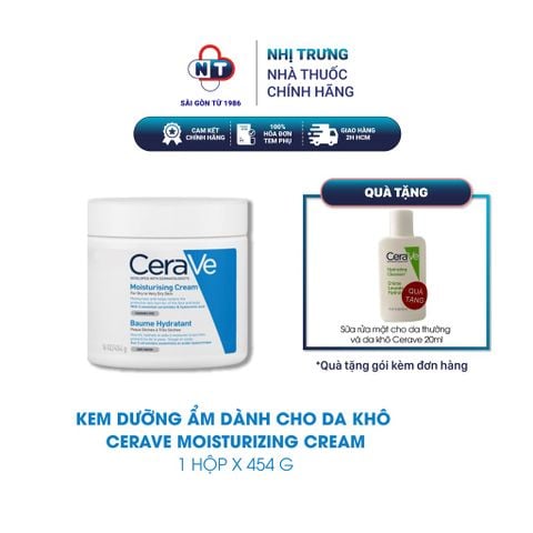  Kem dưỡng ẩm dành cho da khô CeraVe Moisturizing Cream 454g 