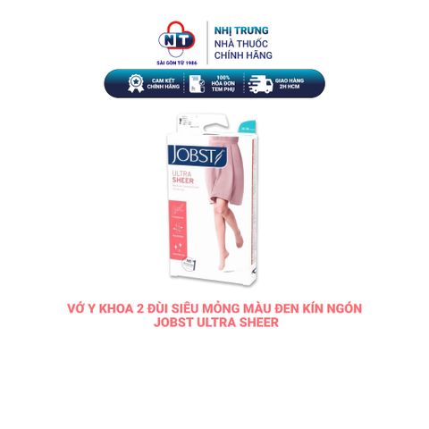  Vớ y khoa 2 đùi siêu mỏng màu đen kín ngón Jobst Ultra Sheer 