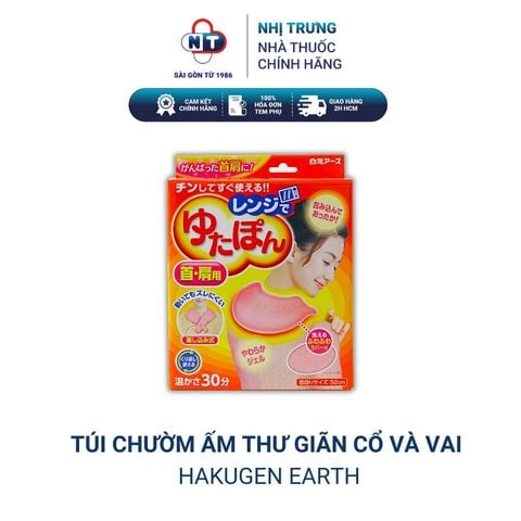  Túi Sưởi, Túi Chườm Giữ Ấm Thư Giãn Cổ Và Vai Hakugen Nhật Bản 