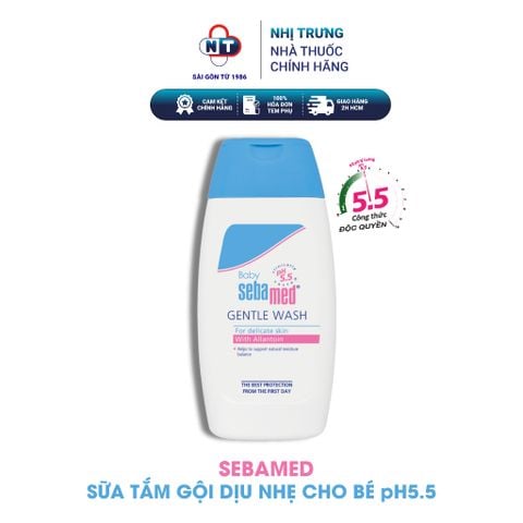 Sữa tắm gội toàn thân cho bé sebamed pH5.5 (200ml) 