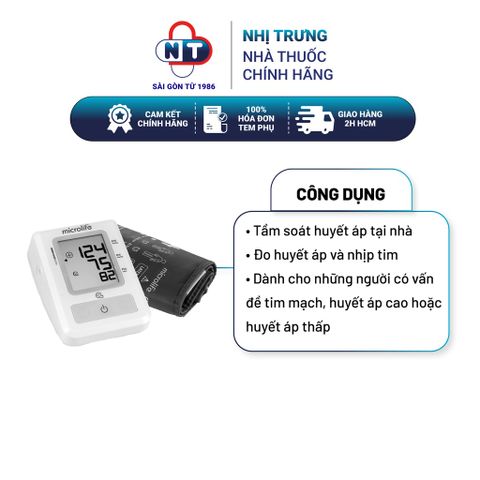 Máy đo huyết áp bắp tay Microlife B2 Easy 