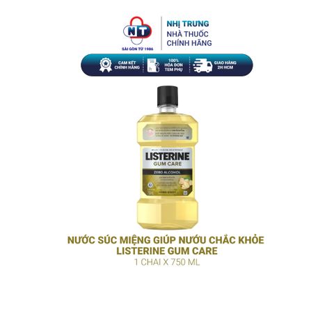  Nước Súc Miệng Giúp Nướu Chắc Khỏe Listerine Gum Care 750ml 