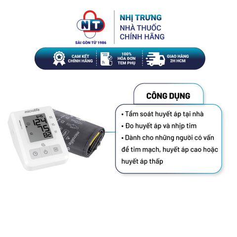  Máy đo huyết áp bắp tay Microlife B2 Basic 