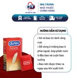 (Che tên sản phẩm) Bao Cao Su Durex Fetherlite Hộp 12 bao 
