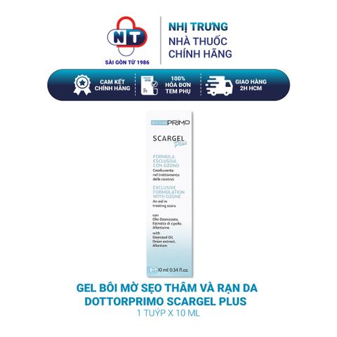  Gel bôi mờ sẹo thâm và rạn da DottorPrimo Scargel Plus 10ml 
