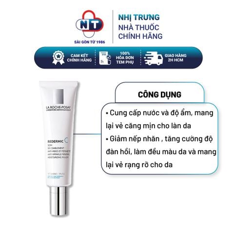  Kem dưỡng trắng da giảm nếp nhăn La Roche- Posay Redermic C10 tuýp 30ml 