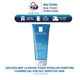  Sữa rửa mặt tạo bọt giảm mụn kiềm dầu La Roche-Posay Effaclar Purifying Foaming Gel For Oily Sensitive Skin 200ml 