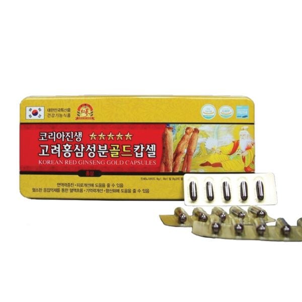  Viên Đạm Hồng Sâm Hàn Quốc – Korean Red Ginseng Gold Capsules 