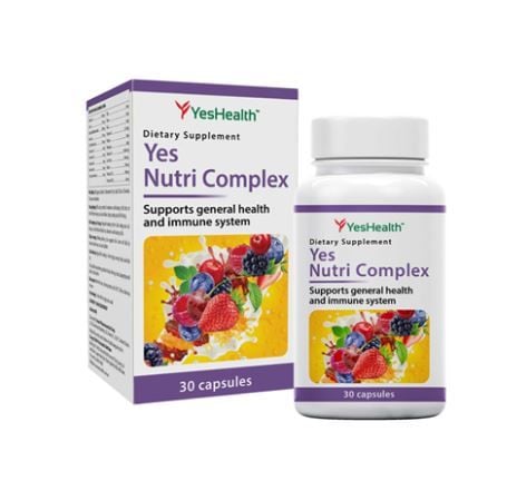  Vitamin tổng hợp tăng sức đề kháng Yes Nutri Complex Hộp 30 viên 