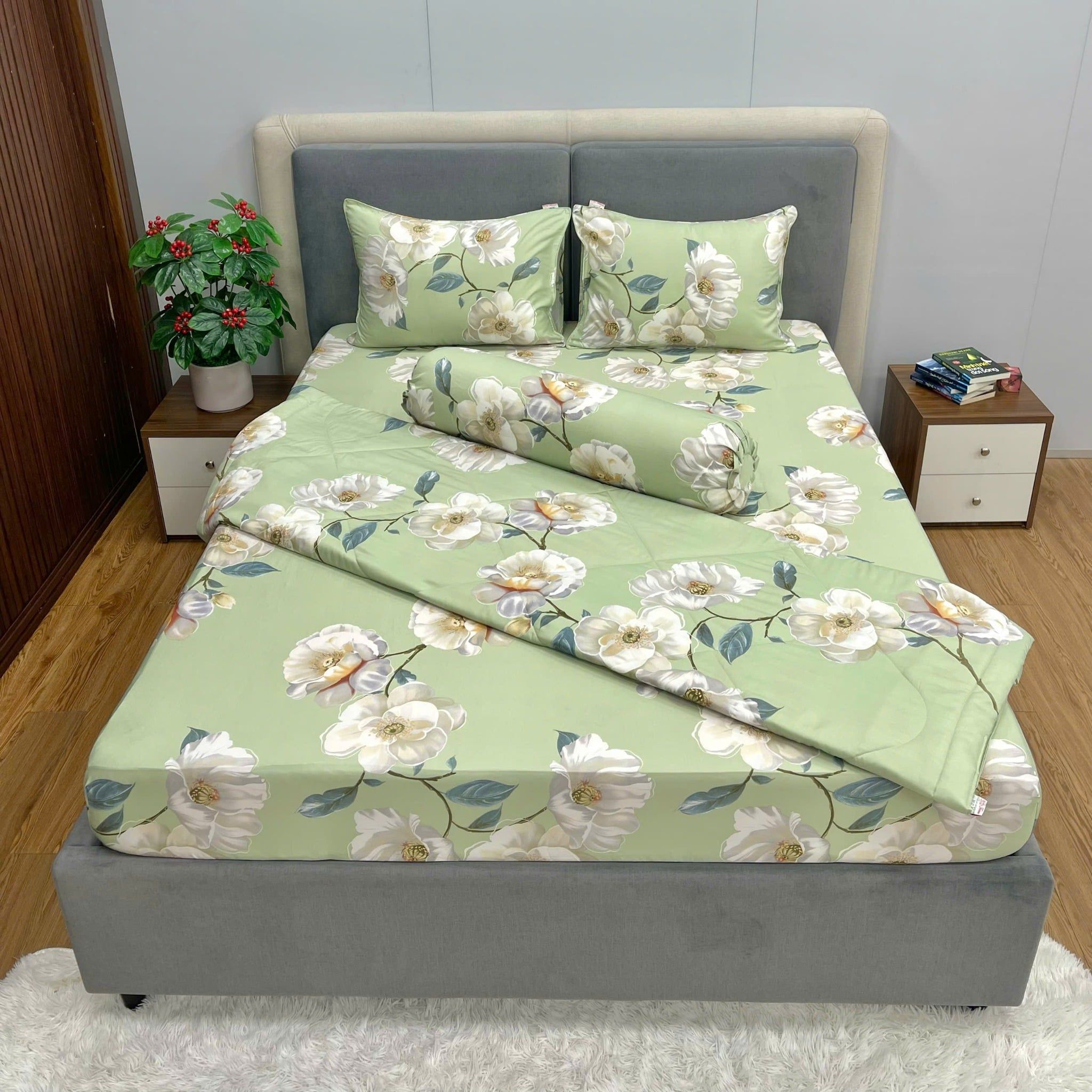  Bộ Drap Forever Không Chần Gòn Họa Tiết FB16 