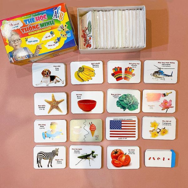 Bộ Thẻ học Thông minh - 416 Tấm Flashcards Tiếng Anh - 16 Chủ Đề Mới Nhất