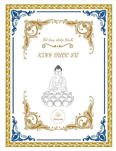 Sổ Tay Chép Kinh Dược Sư in mờ