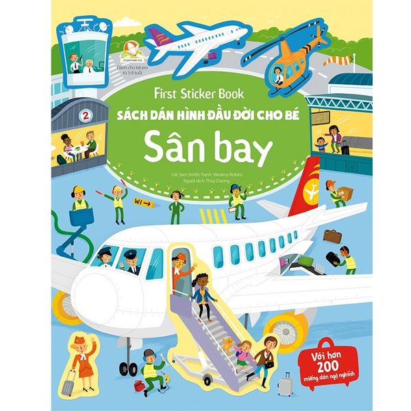 Sách Dán Hình Đầu Đời Cho Bé - Sân Bay