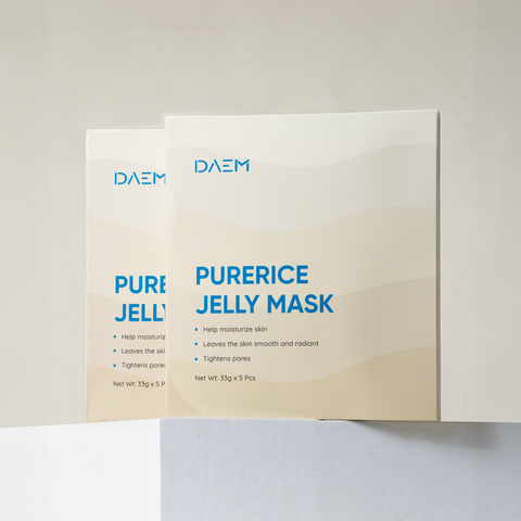 Combo 2 hộp Mặt nạ thạch gạo DAEM - PureRice Jelly Mask DAEM