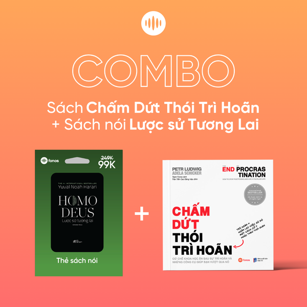  Combo sách Chấm Dứt Thói Trì Hoãn & Thẻ sách - Homo Deus: Lược Sử Tương Lai 