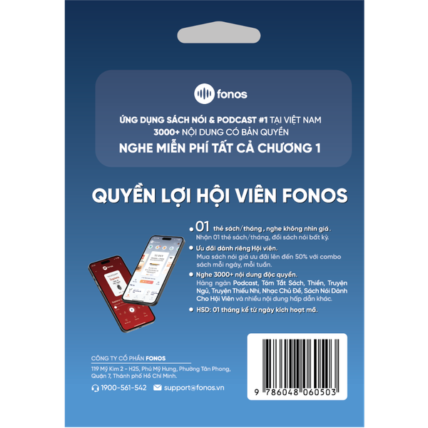  Thẻ Hội Viên Fonos - Gói Tháng 