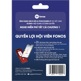 Thẻ Hội Viên Fonos Năm - Premium PRO 