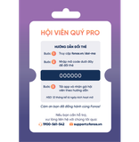  Thẻ Hội Viên Fonos Quý - Premium PRO 