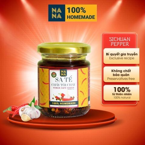  Sa tế cháy tỏi chay - cay the tiêu tứ xuyên Nanafoods - 100% homemade 