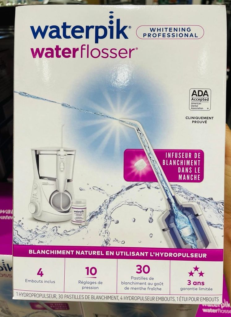Máy tăm nước Waterpik WF-05 có kèm viên làm trắng răng