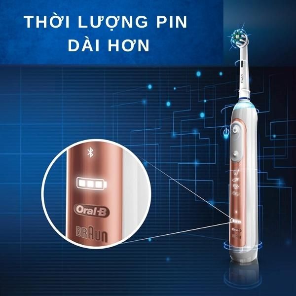 Bàn chải đánh răng điện Oral-B Genius 6000 có 5 chế độ chăm sóc răng