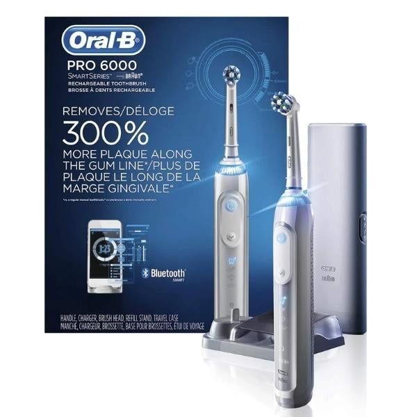 Bàn chải đánh răng điện Oral-B Genius 6000 có 5 chế độ chăm sóc răng