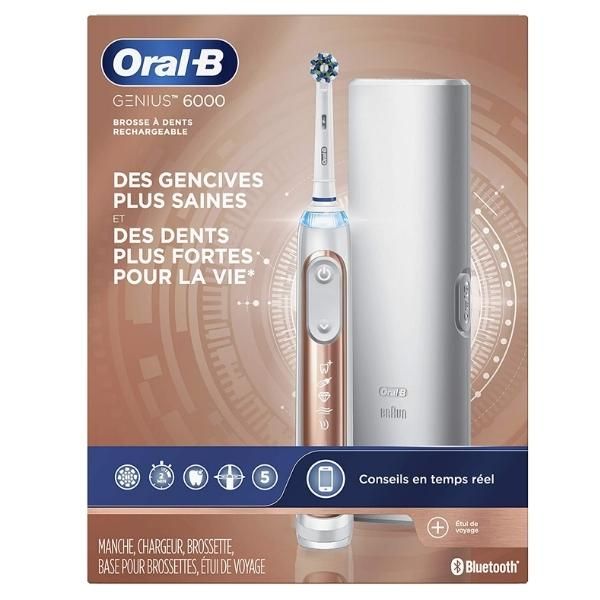 Bàn chải đánh răng điện Oral-B Genius 6000 có 5 chế độ chăm sóc răng